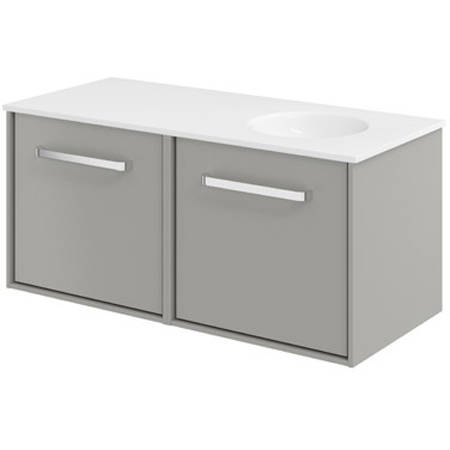 Additional image for Vanity Unit With RH Basin (1000mm, Storm Grey Matt).