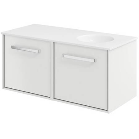 Additional image for Vanity Unit With RH Basin (1000mm, White Matt).