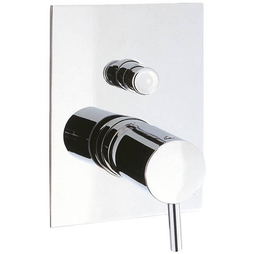 Additional image for Manual Shower Valve With Diverter (2 Outlets, Chrome).