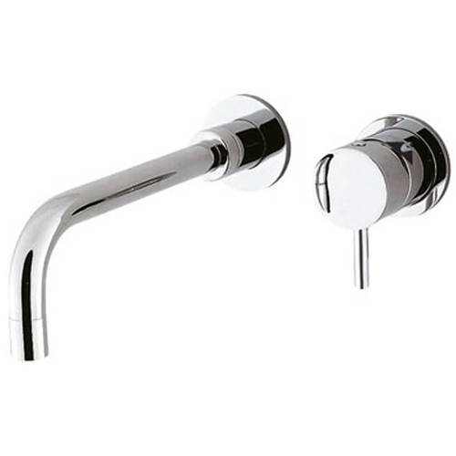 Additional image for Wall Mounted Basin Mixer Tap (2 Hole, Chrome).