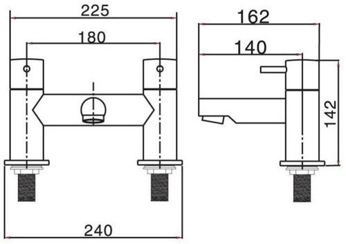 Additional image for Bath Filler Tap (Chrome).