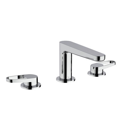 Additional image for Basin Mixer Tap (3 Hole, Chrome).