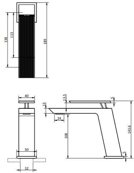 Additional image for Mono Basin Mixer Tap (Matt Black).