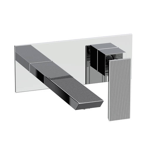 Additional image for Wall Mounted Basin Mixer Tap (Chrome).