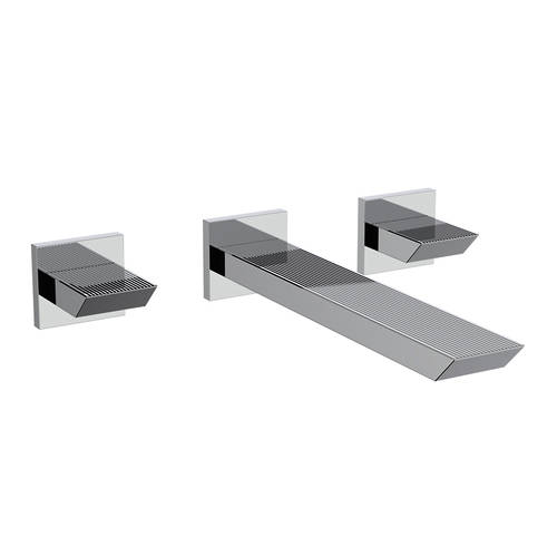 Additional image for 3 Hole Wall Mounted Basin Mixer Tap (Chrome).