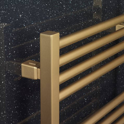 Additional image for Heated Towel Radiator 480x1140mm (B Brass).