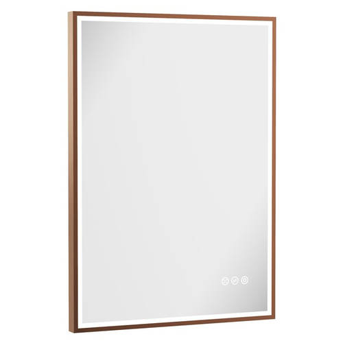 Additional image for LED Mirror 600x800mm (Brushed Bronze Frame).