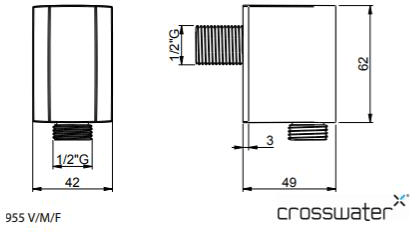 Additional image for Slide Rail Shower Kit (Brushed Stainless Steel Effect).