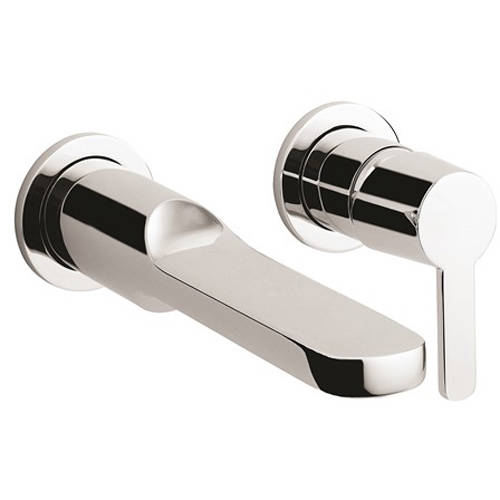 Additional image for Wall Mounted Basin Mixer Tap (Chrome).