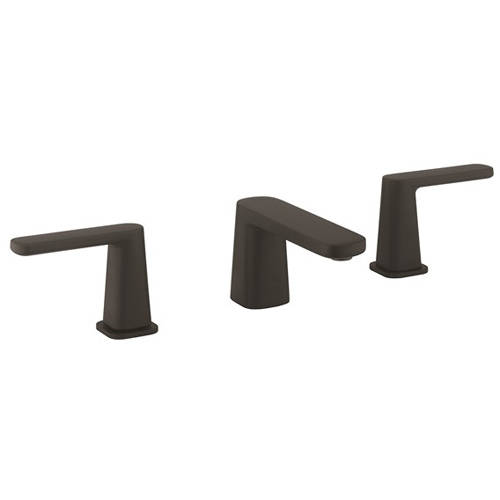 Additional image for 3 Hole Basin Mixer Tap (Matt Black).