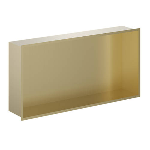 Additional image for Shower Niche (610x305mm, Brushed Brass).