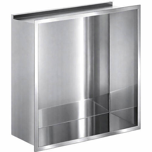 Additional image for Shower Niche With LED Light (305x305x80mm, Chrome).