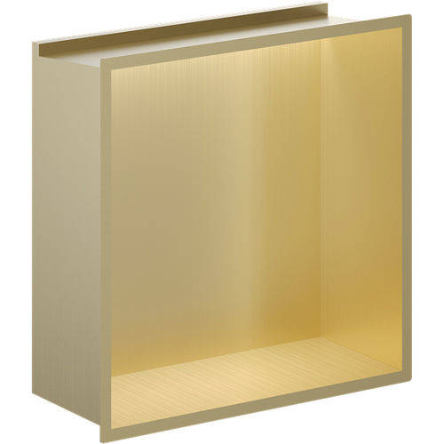 Additional image for Shower Niche With LED Light (305x305x80mm, Br Brass).