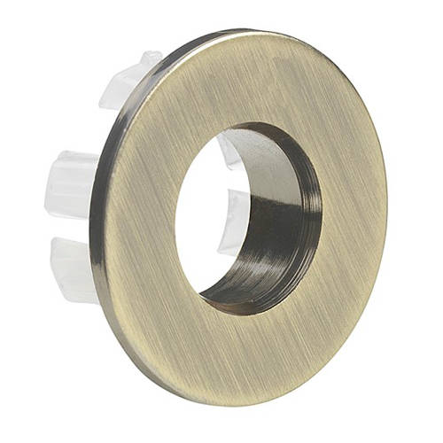 Additional image for Basin Overflow Cover (Brushed Brass).