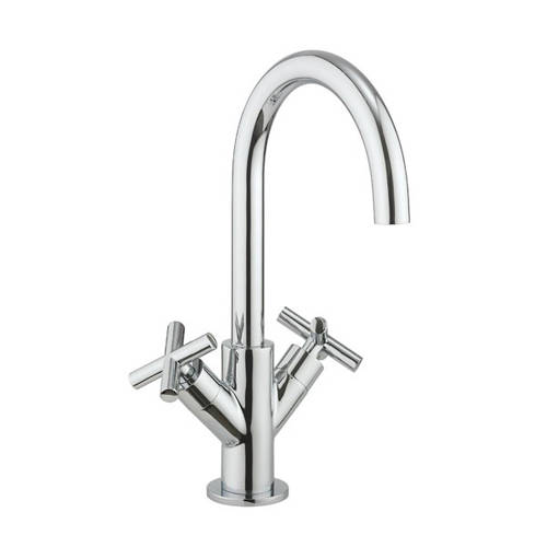 Additional image for Monoblock Crosshead Basin Tap (Chrome).