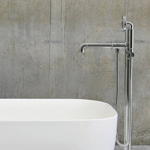 Additional image for Floor Standing Bath Shower Mixer Tap (Chrome).