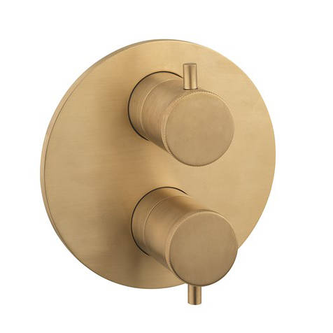 Additional image for Crossbox 1 Outlet Shower Valve (Unlac Br Brass).