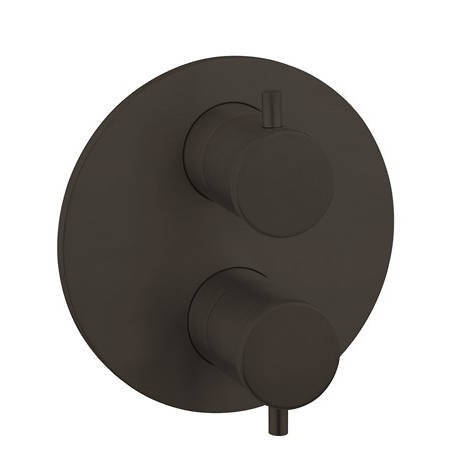 Additional image for Crossbox 2 Outlet Shower Valve (Carbon Black).