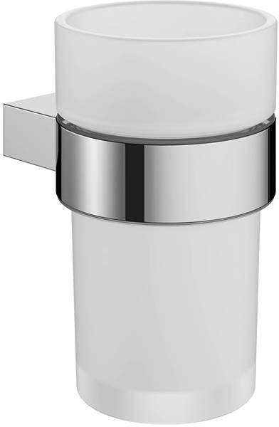 Additional image for Wall Mounted Tumbler & Holder (Chrome).