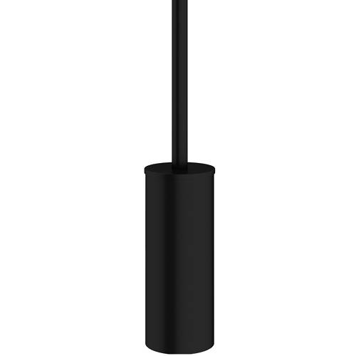 Additional image for Wall Mounted Toilet Brush & Holder (Matt Black).