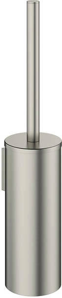 Additional image for Wall Mounted Toilet Brush & Holder (Brushed Steel).