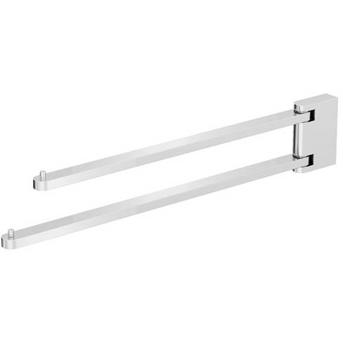 Additional image for Twin Swivel Towel Rail (Chrome).