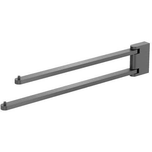 Additional image for Twin Swivel Towel Rail (Slate).