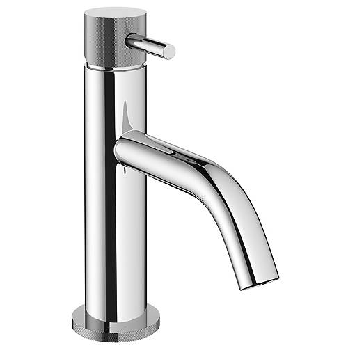 Additional image for Basin Mixer Tap With Knurled Handle (Chrome).