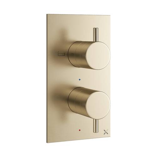 Additional image for Thermostatic Bath Shower Valve (2 Way, Br Brass).