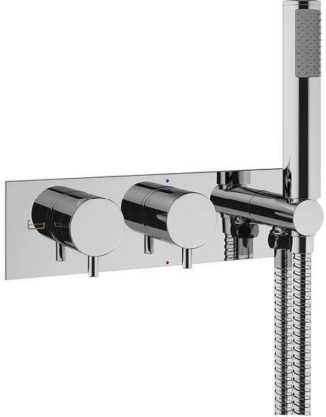 Additional image for Thermostatic Shower Valve With Handset (Chrome).