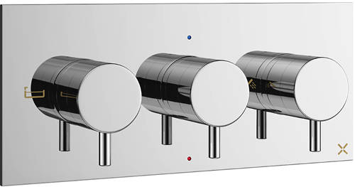 Additional image for Thermostatic Shower Valve With 3 Outlets (3 Handles).