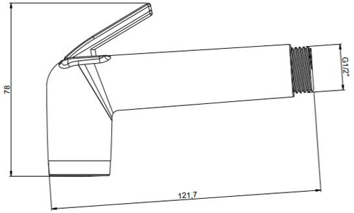 Additional image for Integrated Douche Valve, Handset & Holder (Slate).