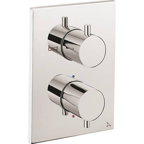 Additional image for Crossbox 2 Outlet Shower / Bath Valve (Chrome).