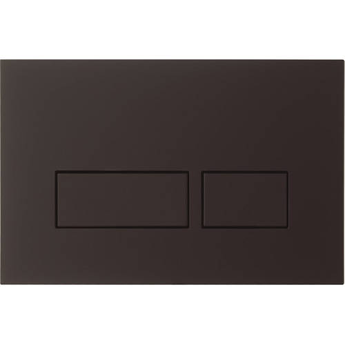 Additional image for Flush Plate With Dual Buttons (Matt Black).