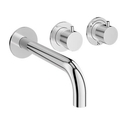 Additional image for Shower Valve With Spout (2 Outlets, Chrome).