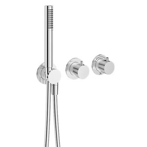 Additional image for Shower Valve With Shower Kit & 3 Outlets (Chrome).