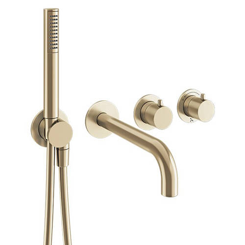 Additional image for Shower Valve With Spout & Kit (2 Outlets, Br Brass).