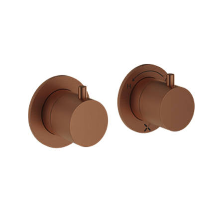 Additional image for Concealed Shower Valve With 2 Outlets (Br Bronze).