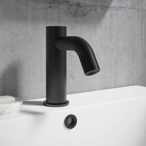 Additional image for Sensor Monoblock Basin Tap (Matt Black).