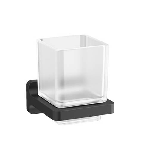 Additional image for Wall Mounted Tumbler & Holder (Matt Black).