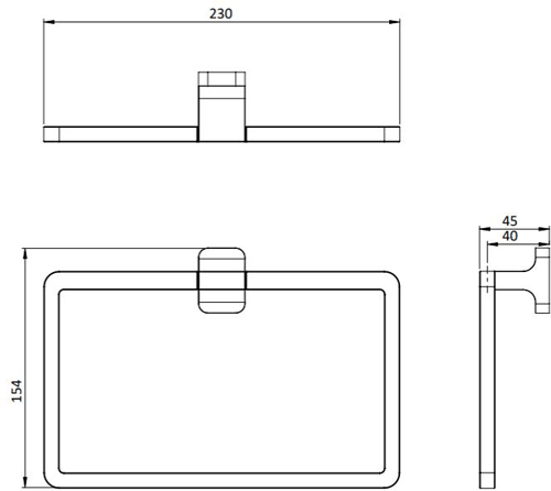 Additional image for Towel Ring (Brushed Brass).