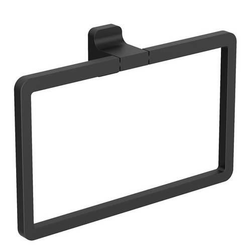 Additional image for Towel Ring (Matt Black).