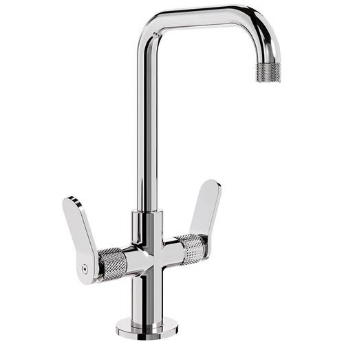 Additional image for Mono Basin Mixer Tap With Lever Handles (Chrome).