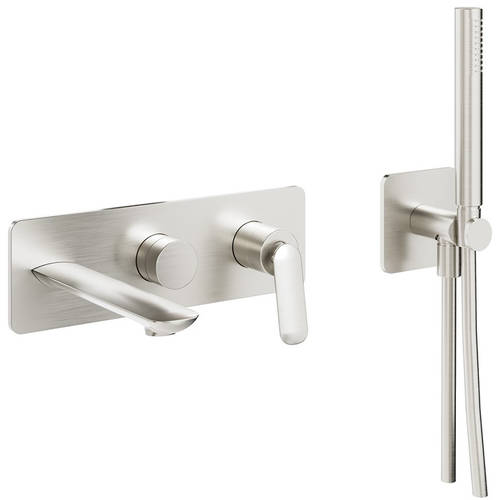 Additional image for Wall-Mounted Bath Shower Mixer Tap (Br Metallic).