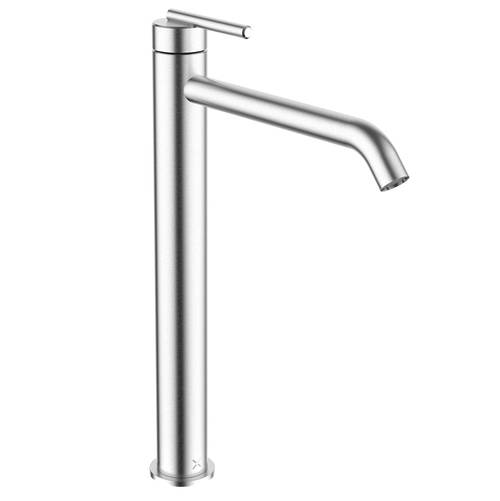 Additional image for Tall Lever Basin Mixer Tap (Stainless Steel).