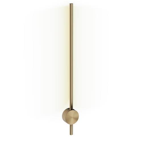 Additional image for Wall Mounted Pillar Light (Brushed Brass).