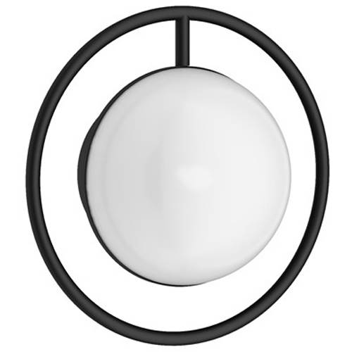 Additional image for Wall Mounted Halo Light (Matt Black).