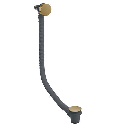 Additional image for Bath Filler With Click Clack Waste (Brushed Brass).