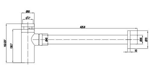 Additional image for Tall Bottle Trap (Stainless Steel).