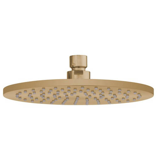 Additional image for Round Shower Head 200mm (Brushed Brass).